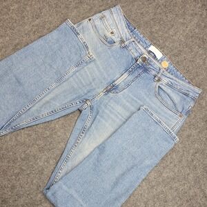 Pull & Bear Jeans Mens 34 Blue Denim Y2k Boho Streetwear Grunge Festival Skinny